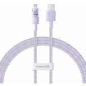 Fast charging cable Gem USB A - Lightning 2.4A 1m Purple