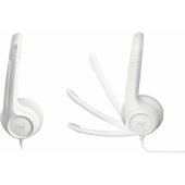 H390 USB Computer Headset White