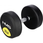 HMS HG PRO rubberized dumbbell 1 x 22.5 kg.