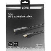 Extension cable Prime USB 2.0 7m Black