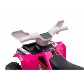 XMX630T Pink Battery Quad Bike With Trailer