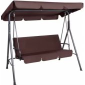 Three-person Garden Swing Rocking Cushions Mattress