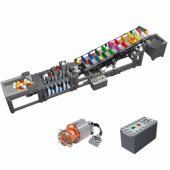 Construction Blocks Ball Track with Electric Motor 1281 pcs.