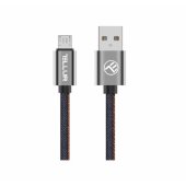 Data cable, USB to Micro USB, 1m Denim