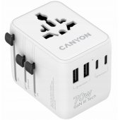 Travel Adapter OnTour 70 EU/ UK/ US/ AUS 70W White