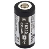 Rechargeable16340 (RCR123) 3.7V 650mAh Li-Ion