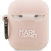 3D Silicone NFT Karl Lagerfeld Case for Airpods 1/ 2 Pink
