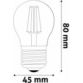 Filament bulb E27 G45 6.5W 806lm 4000K 330°