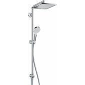 Crometta E Showerpipe 240 1jet EcoSmart Reno Chrome