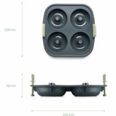 Air fryer Doughnuts Mould, 4 hole - Grey