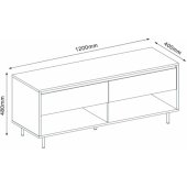 HERTA 120x40xH48cm