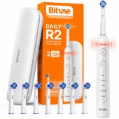 R2 Electric toothbrush x8 brushes / travel case / cable White