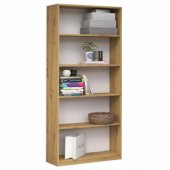 Topeshop REGAŁ 80CM SZAFKA KSIĄŻKI SEGREGATORY DĄB ARTISAN