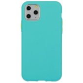 "Soft Cream Silicone Back Case iPhone 12/ 12 Pro" Green