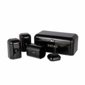 BW14045B Boston 4-Piece Countertop Set, Black