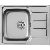 Athena 1-bowl sink with drainer 62 x 50cm