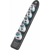 Hazet SmartRail 1/ 2 socket set outside TORX, 5 pieces (black, E12 - E2