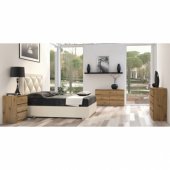 Topeshop DUŻA KOMODA MALWA M6 140CM 6 SZUFLAD DĄB ARTISAN