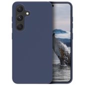 "Premium Magnetic Soft Touch Silicone Case Galaxy S25" Dark Blue