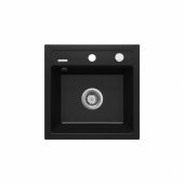 GRANITE 1-BOWL SINK DEANTE BLACK ZORBA