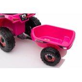 XMX630T Pink Battery Quad Bike With Trailer