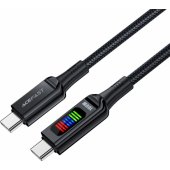 C7-03 USB-C to USB-C 100W with LED display 1.2m Black