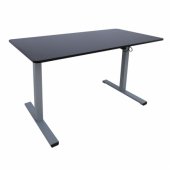 Desk ERGO OPTIMAL with 1 motor 120x60cm, black/ grey