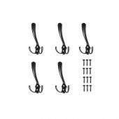 Wall Hangers Set 5 pcs Triple Black