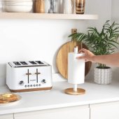 BW13565W1EU7 Toronto Kitchen Roll Holder - White