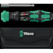 Wera Kraftform Kompakt 28 RA with pouch, bit set black/ green, 6-piece,