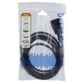 C14 to open ended power cord (DEL-109UC) Black