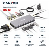 DS-12 13in1 4k USB-C Dark Grey