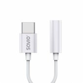 Adapter USB-C M - 3.5 mm Female 0.11m White AK-51