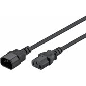 39203 Cold-device extension cord 5 m Black