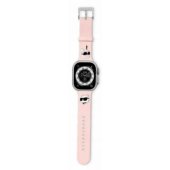 Watch 42/ 44/ 45/ 49mm 3D Rubber Karl&Choupette Heads Pink