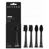 Brush Head Carbon Professional Black 4pcs