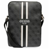 PU 4G Printed Stripes Tablet Bag 10" Black