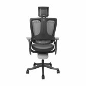 Task chair WAU with wide backrest, grey