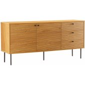 LINE 15x40xH74cm Melamine with Oak Bark