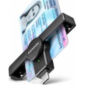 Foldable pocket USB-C contact Smart/ ID card reader CRE-SMPC