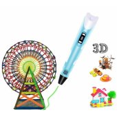 3D printing pen for creating figures from PLA / ABS Blue FUS3DPENBL