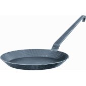 Frying pan 52.5 x 28 cm dark grey steel