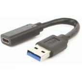USB 3.1 AM to Type-C female Adapter Cable10cm Black