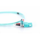 LC/ SC Fiber Optic Multimode Patch Cord OM3 5 m Aqua