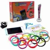 3D printing pen 7in1 5m x 20 Colors Pink RF-3DPEN-7IN1-PI