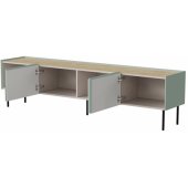 FELLINI 200x40x52 Olive + Oiled Oak Top