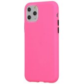 "Soft Cream Silicone Back Case iPhone 12/ 12 Pro" Pink