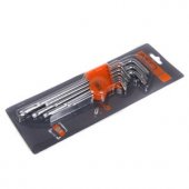 L type torx key set T10-T50 9psc.