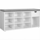Shoe rack 104x48x30cm white