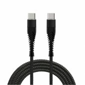 "Fishbone USB-C <-> USB-C 65W / 3A / 1.5m" Black